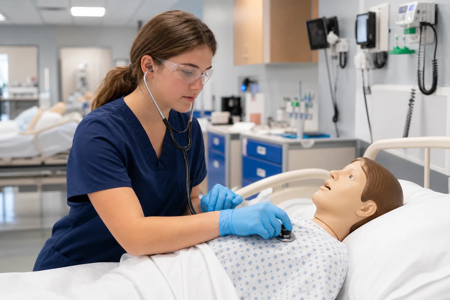 Students participating in Health Science Careers Camp