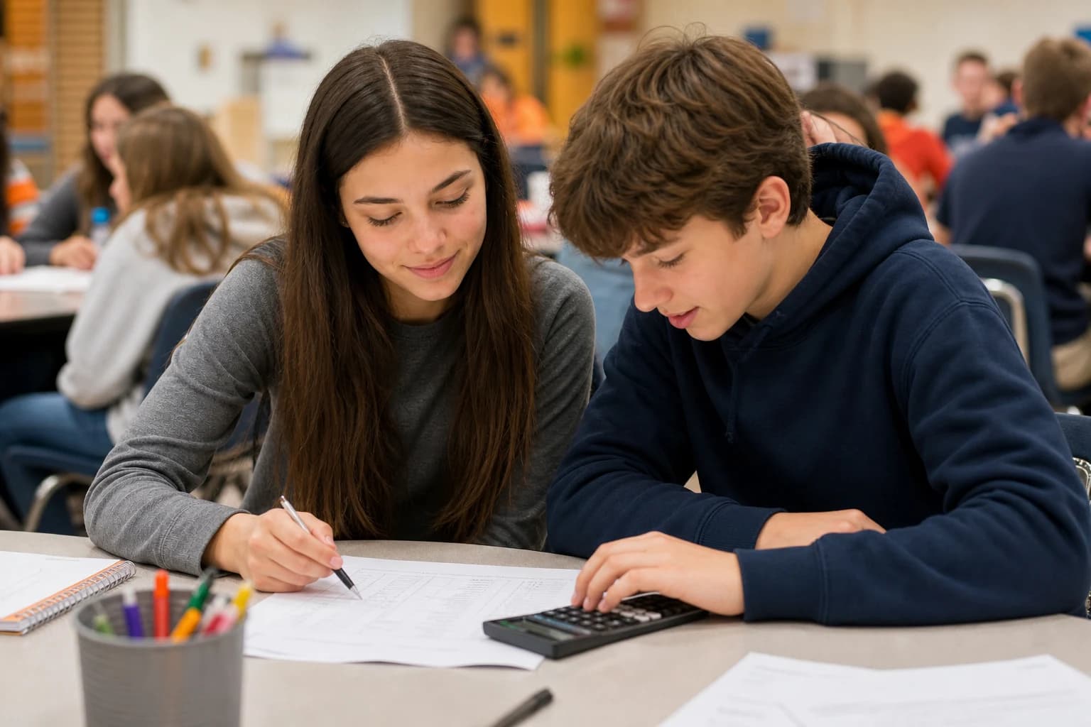 Students participating in Real Money Real World