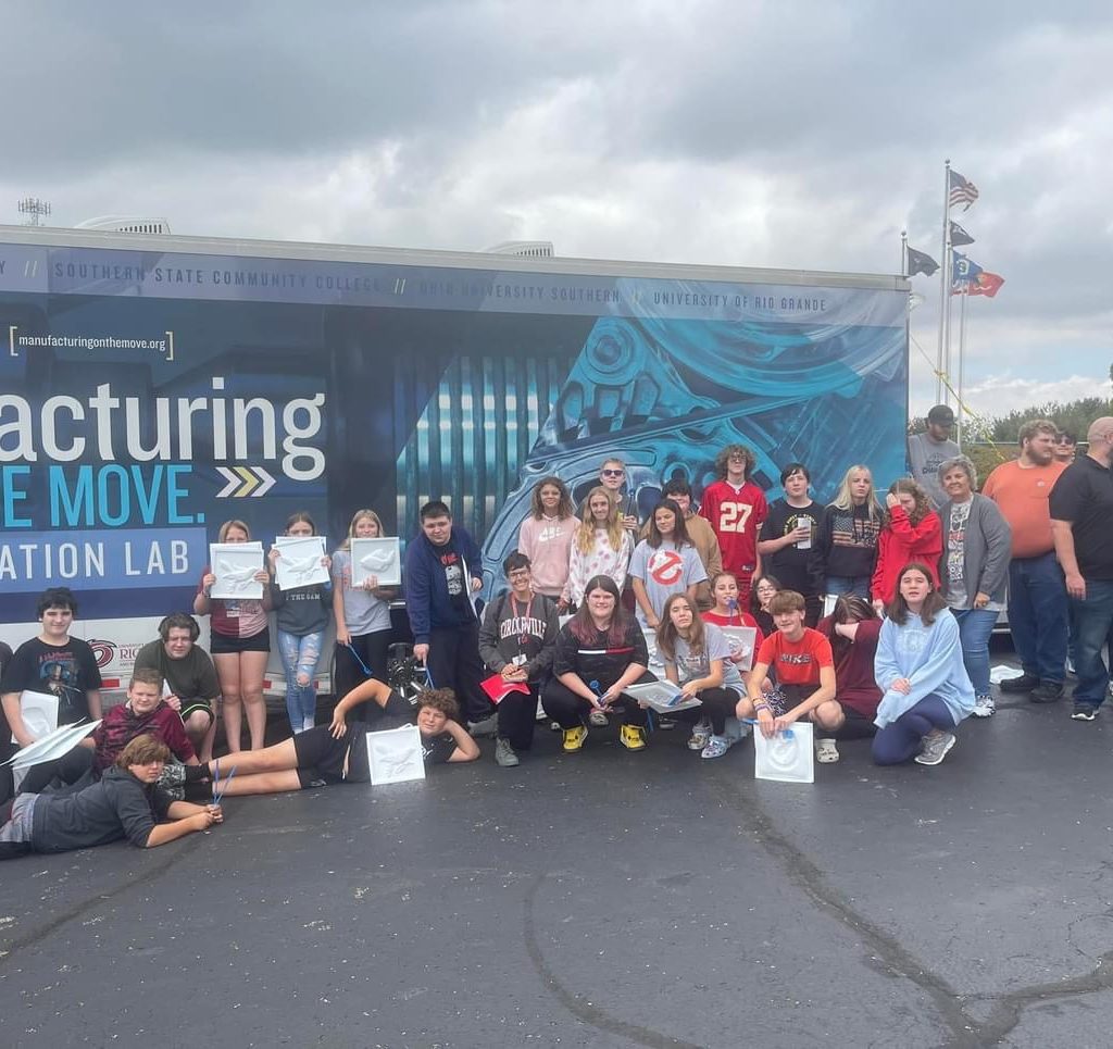 Students at manufacturing day event in 2023